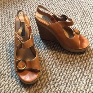 Orange Wedges from Steve Madden (Size- 8 1/2)